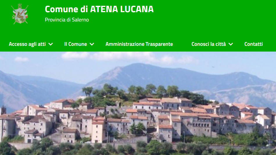 E’ on line il nuovo sito istituzionale del Comune di Atena Lucana.
