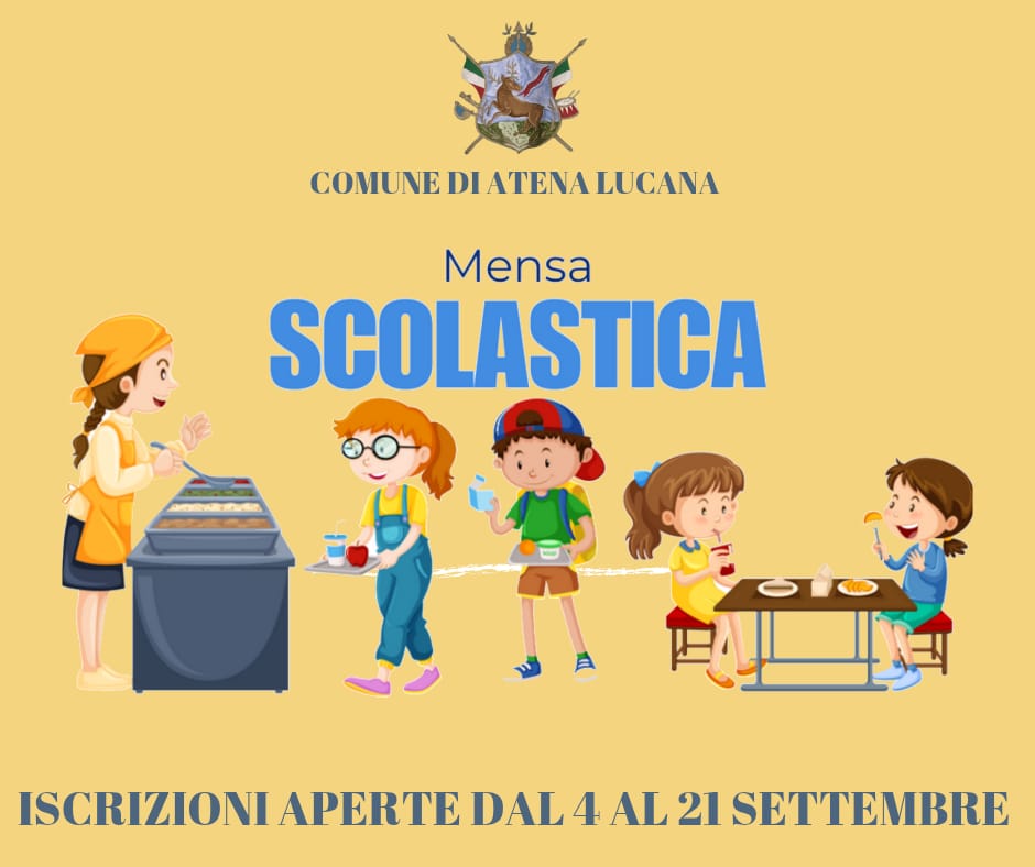 ISCRIZIONI SERVIZIO MENSA SCOLASTICA A.S. 2025/2026